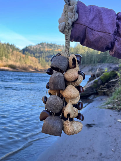 Natural Shell Wind Chime, Healing Water Sound, Meditation Decor