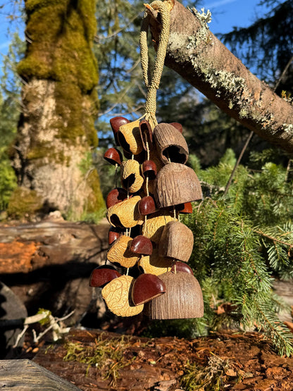 Natural Shell Wind Chime, Healing Water Sound, Meditation Decor