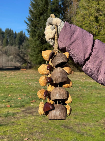 Natural Shell Wind Chime, Healing Water Sound, Meditation Decor