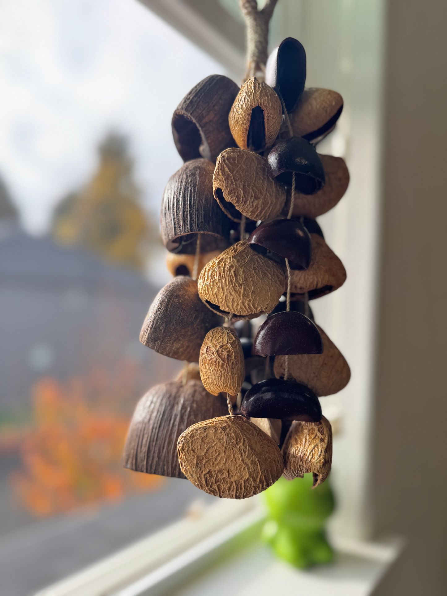 Natural Shell Wind Chime, Healing Water Sound, Meditation Decor