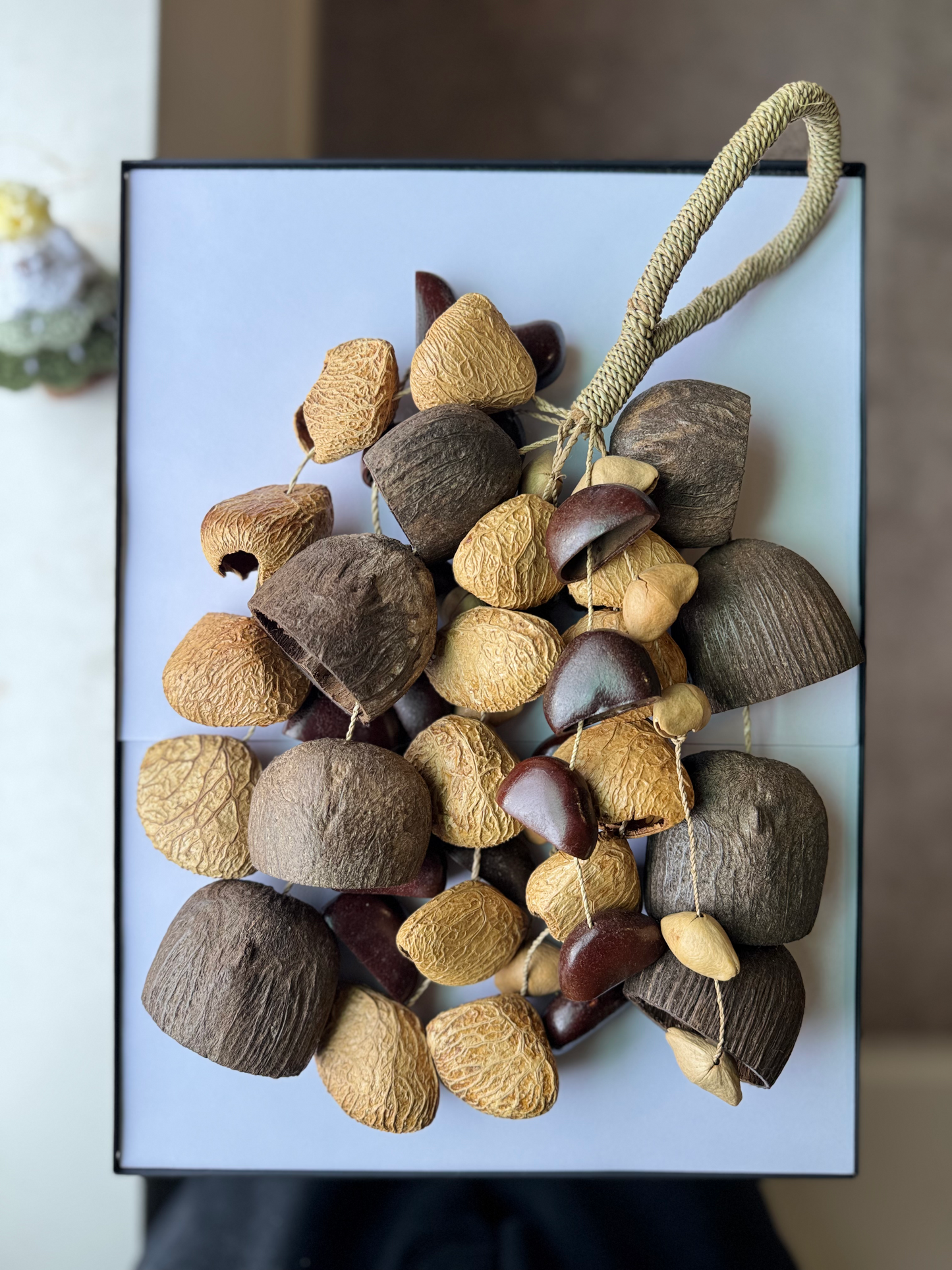 Natural Shell Wind Chime, Healing Water Sound, Meditation Decor