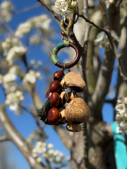 Mini Natural Shell Chime, Quiet Water Sound, Spiritual Home Accent