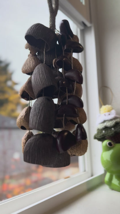 Natural Shell Wind Chime, Healing Water Sound, Meditation Decor