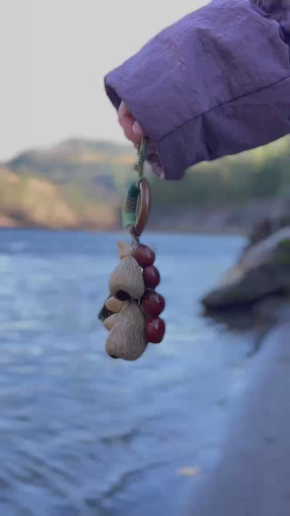 Mini Natural Shell Chime, Quiet Water Sound, Spiritual Home Accent